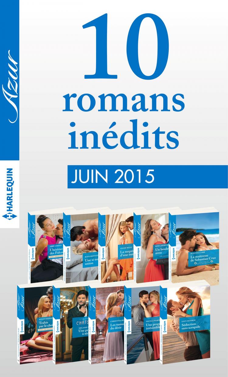 Pack mensuel Azur : 10 romans (juin 2015)