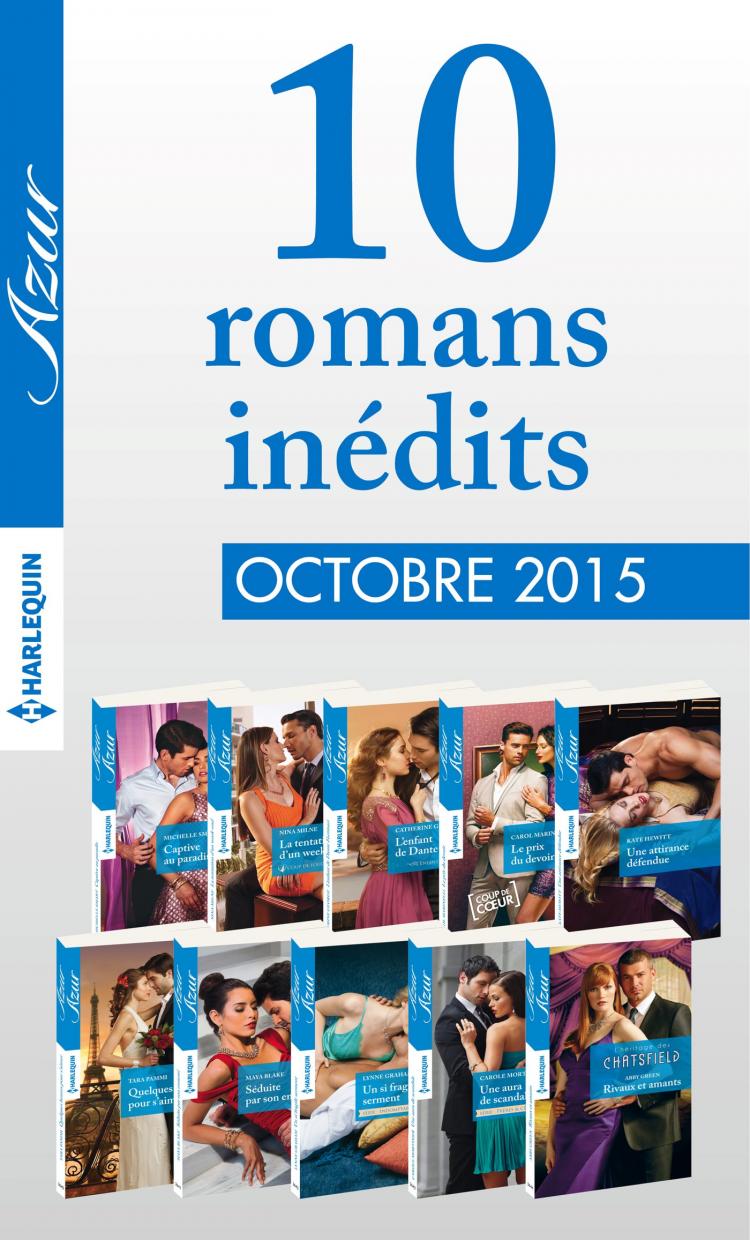 Pack mensuel Azur : 10 romans (octobre 2015)