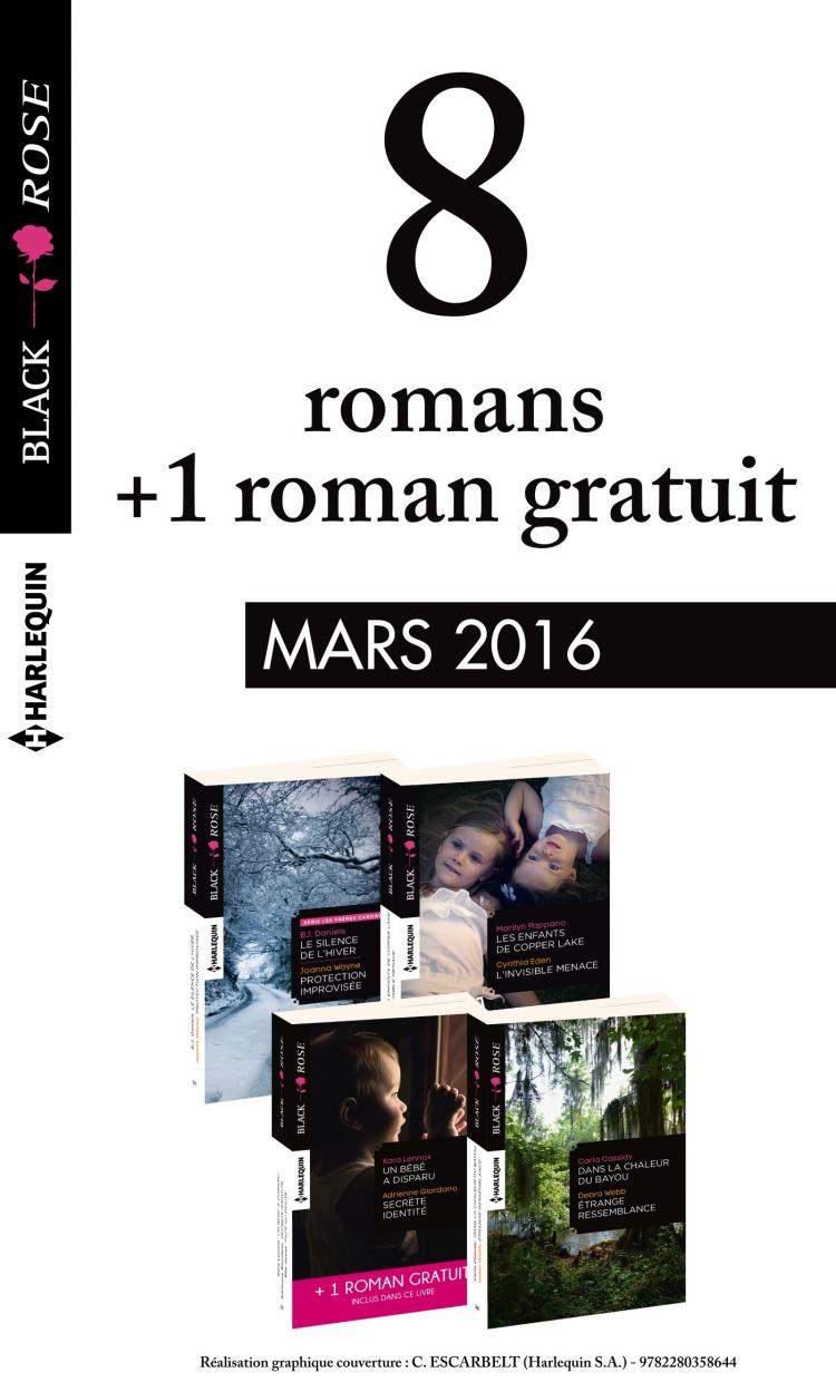 Pack mensuel Black Rose : 8 romans + 1 gratuit (mars 2016)