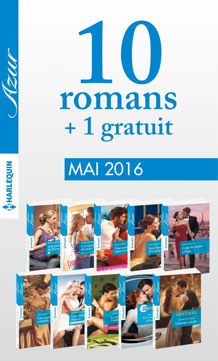 Pack mensuel Azur : 10 romans + 1 gratuit (mai 2016)