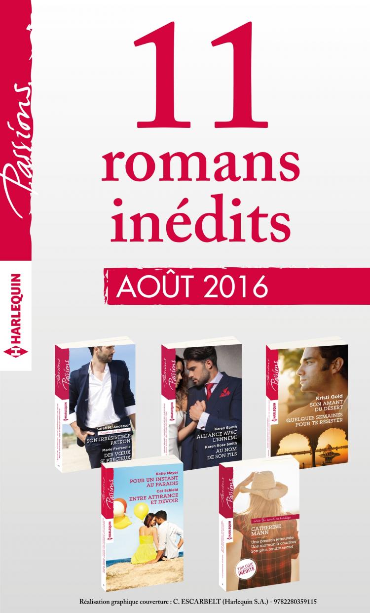 Pack mensuel Passions : 11 romans (août 2016)