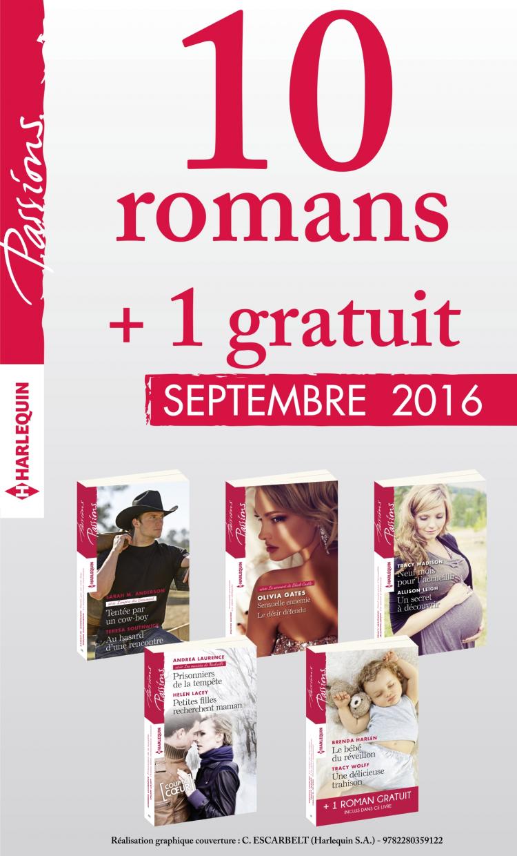 Pack mensuel Passions : 10 romans + 1 gratuit (septembre 2016)