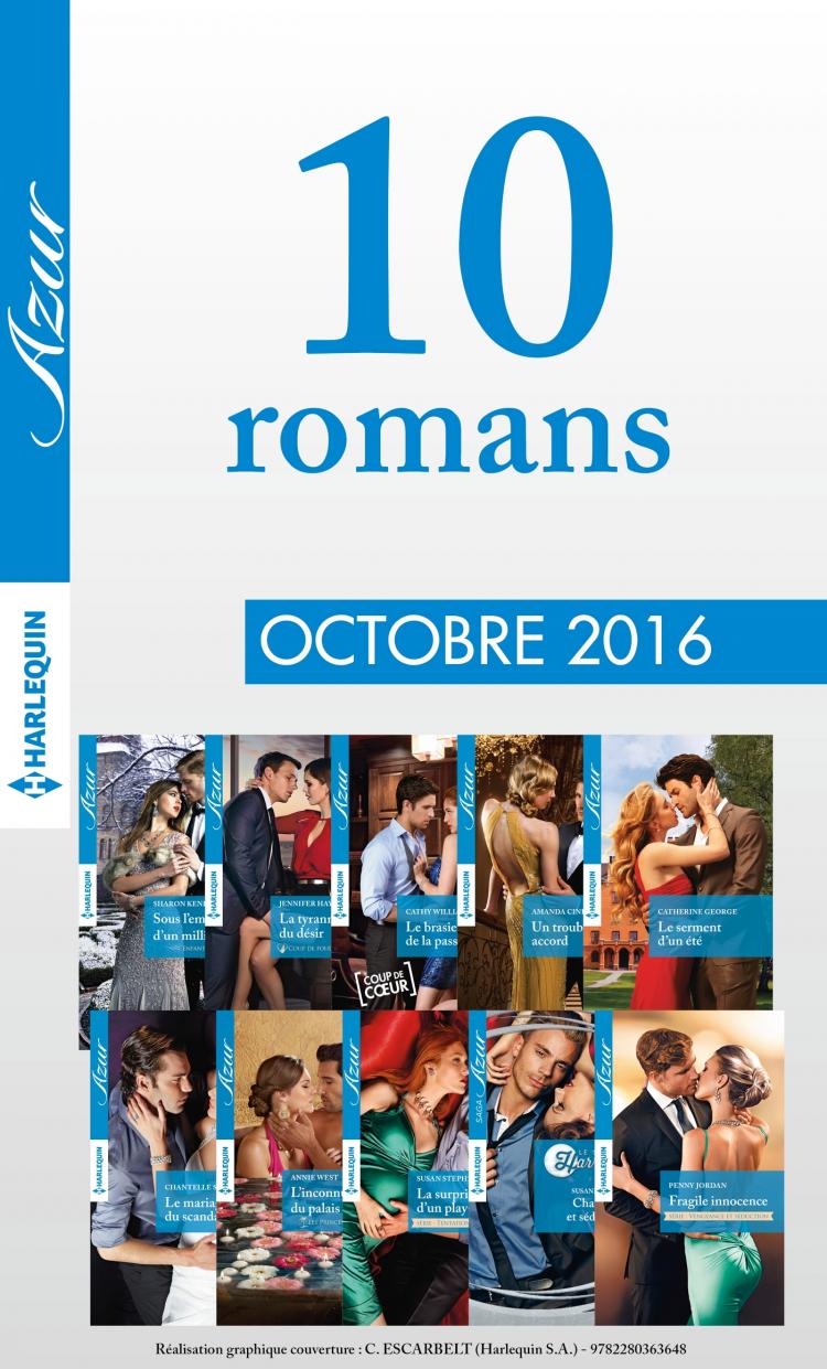 Pack mensuel Azur : 10 romans (octobre 2016)