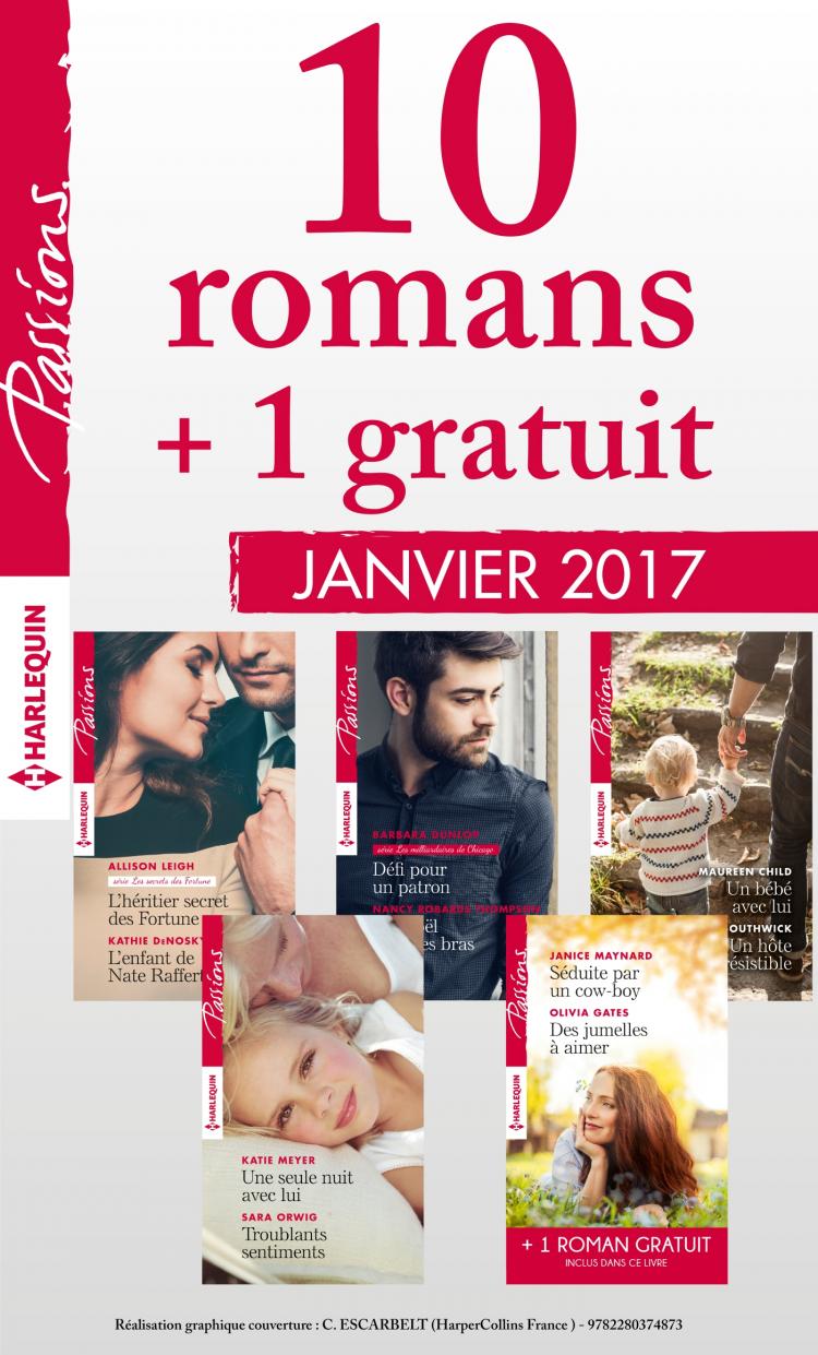 Pack mensuel Passions : 10 romans + 1 gratuit (janvier 2017)