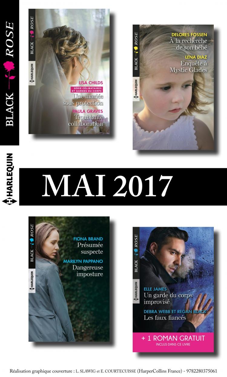Pack mensuel Black Rose : 8 romans + 1 gratuit (mai 2017)