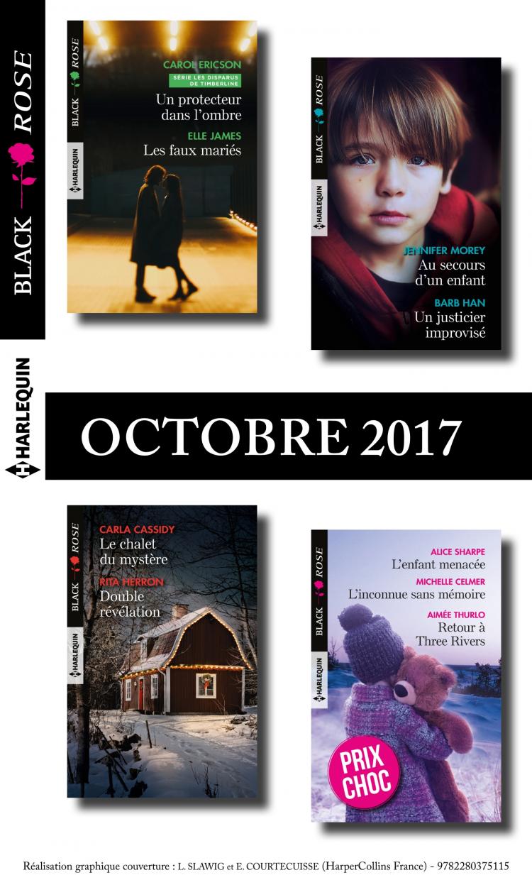 Pack mensuel Black Rose : 9 romans (octobre 2017)