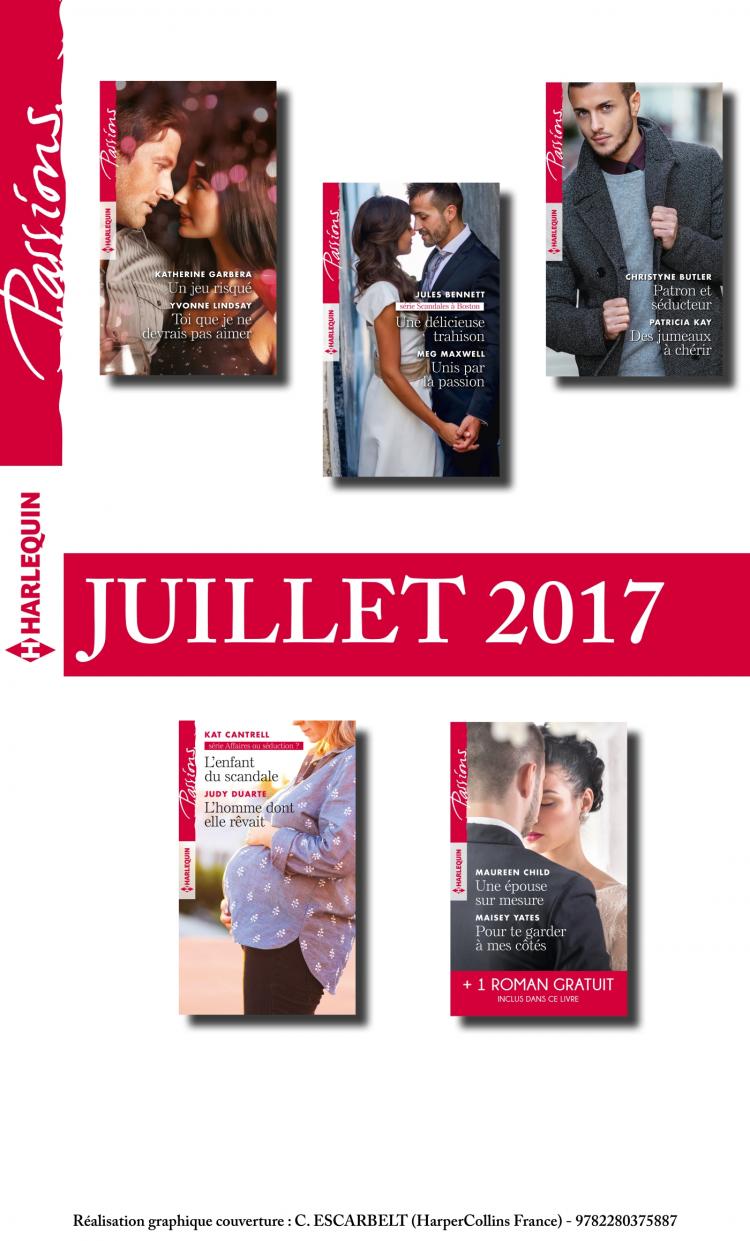 Pack mensuel Passions : 10 romans + 1 gratuit (juillet 2017)
