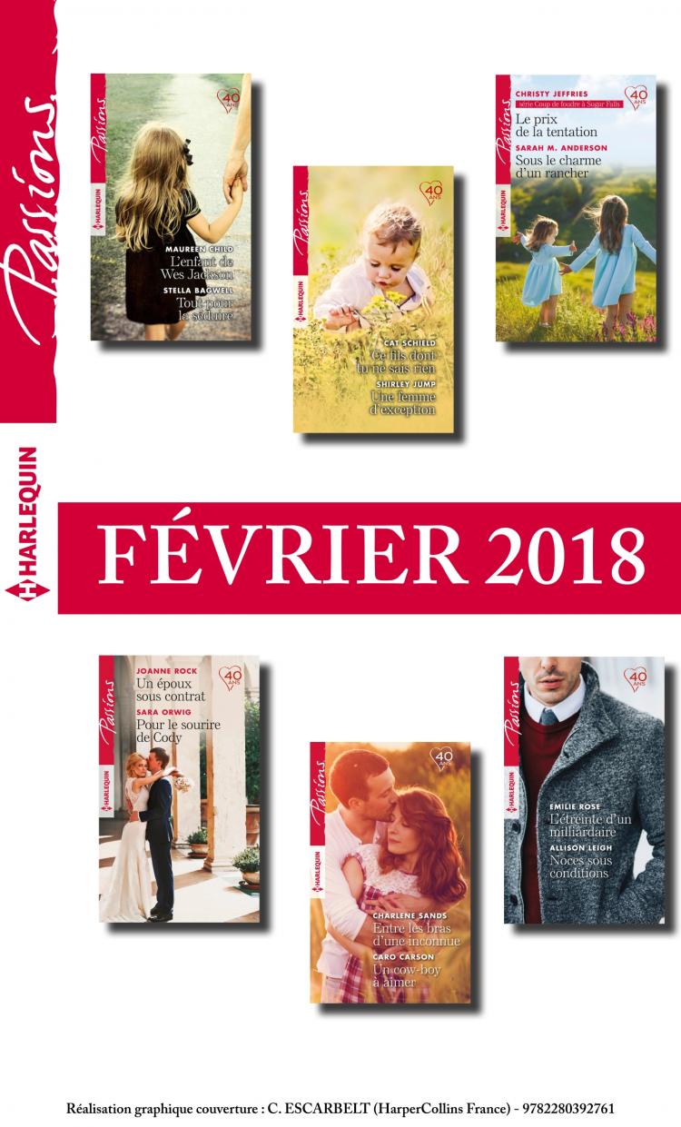 Pack mensuel Passions : 12 romans (février 2018)