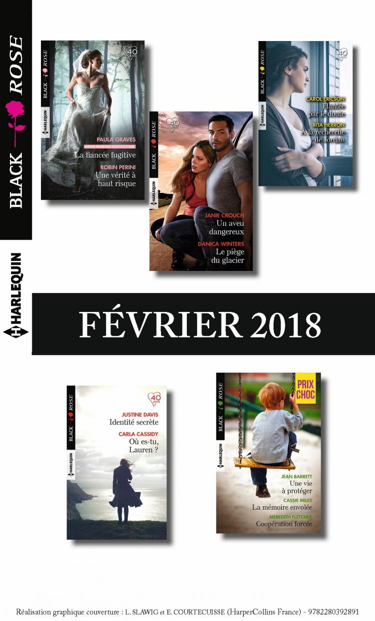 Pack mensuel Black Rose : 11 romans (février 2018)