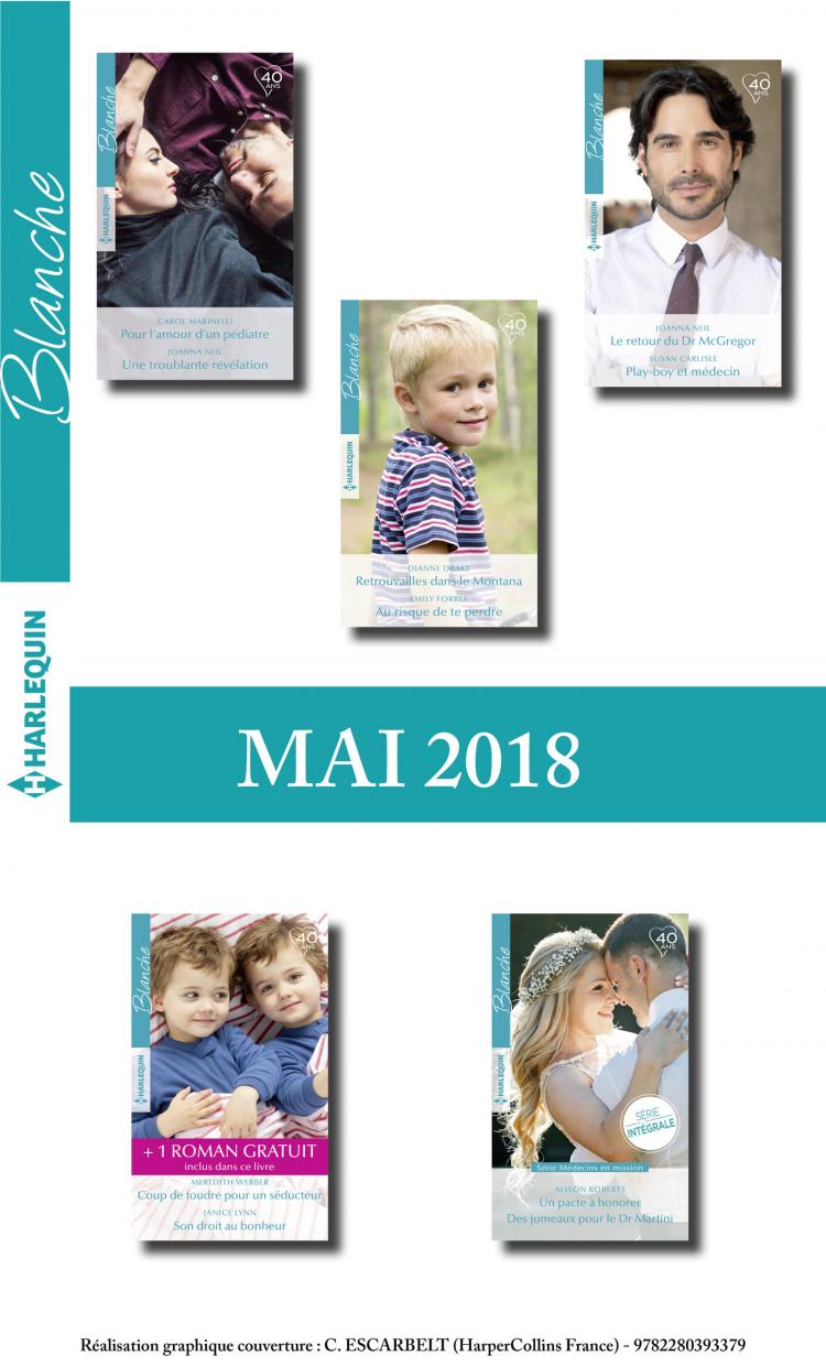 Pack mensuel Blanche : 10 romans + 1 gratuit (mai 2018)