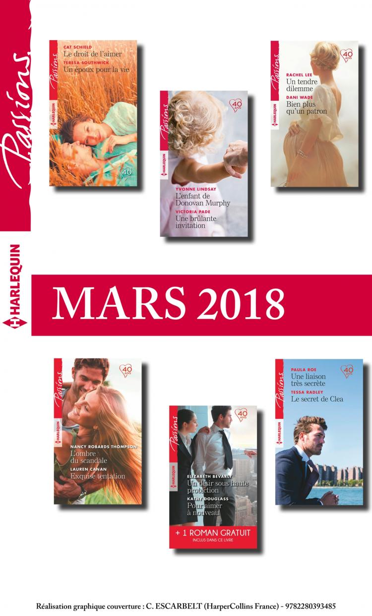 Pack mensuel Passions : 12 romans + 1 gratuit (mars 2018)