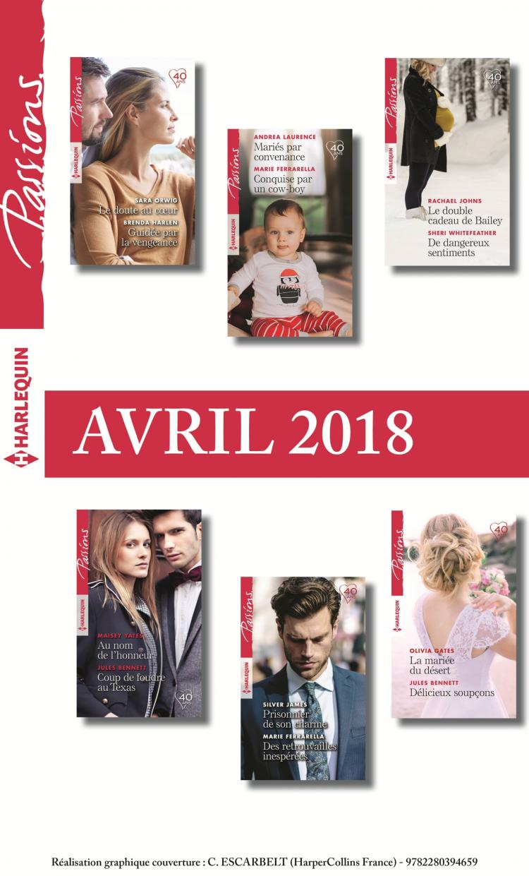 Pack mensuel Passions : 12 romans (avril 2018)
