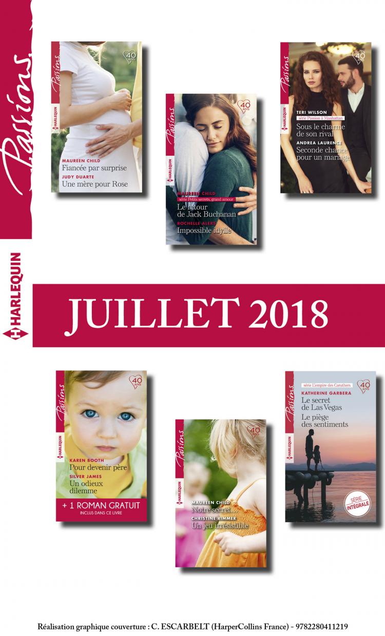 Pack mensuel Passions : 12 romans + 1 gratuit (juillet 2018)