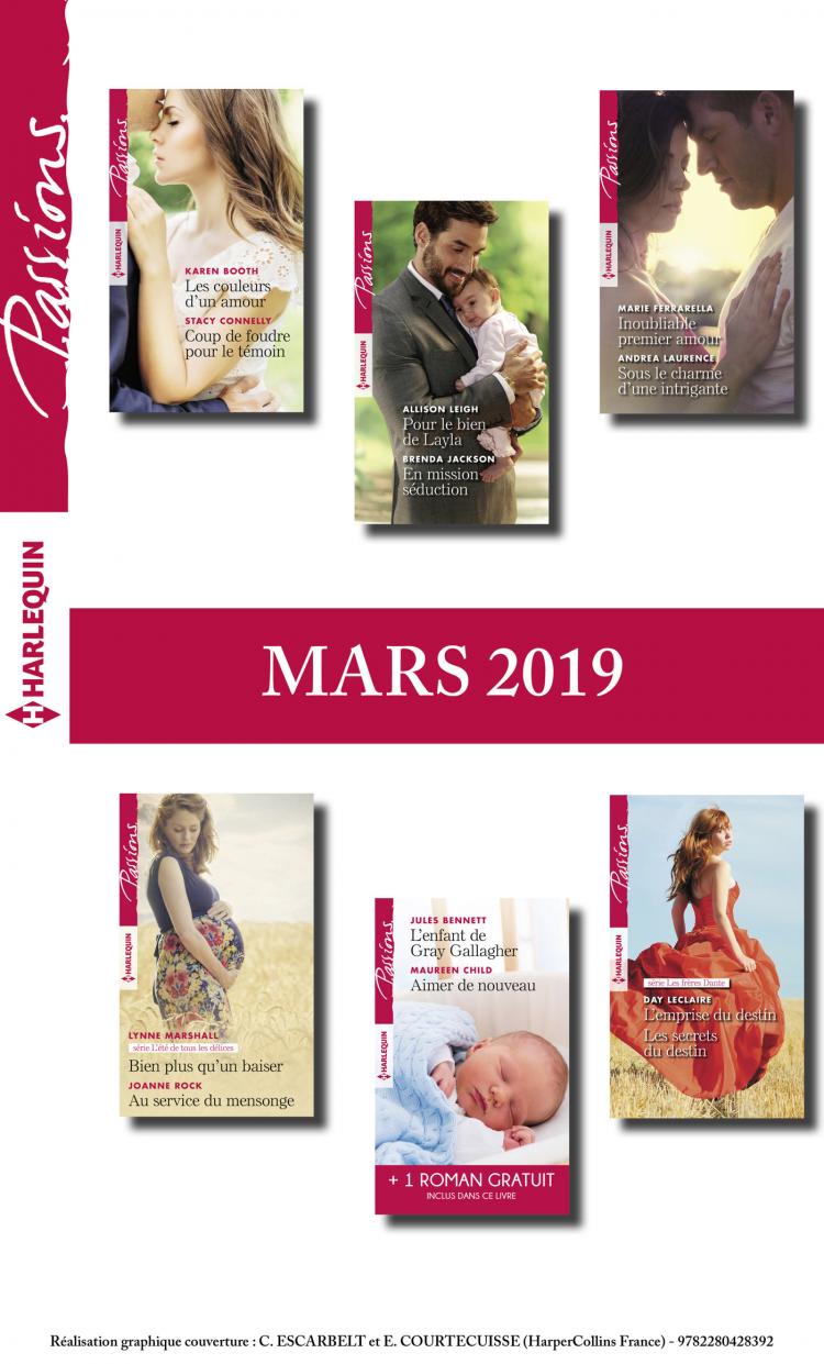 Pack mensuel Passions : 12 romans + 1 gratuit (mars 2019)