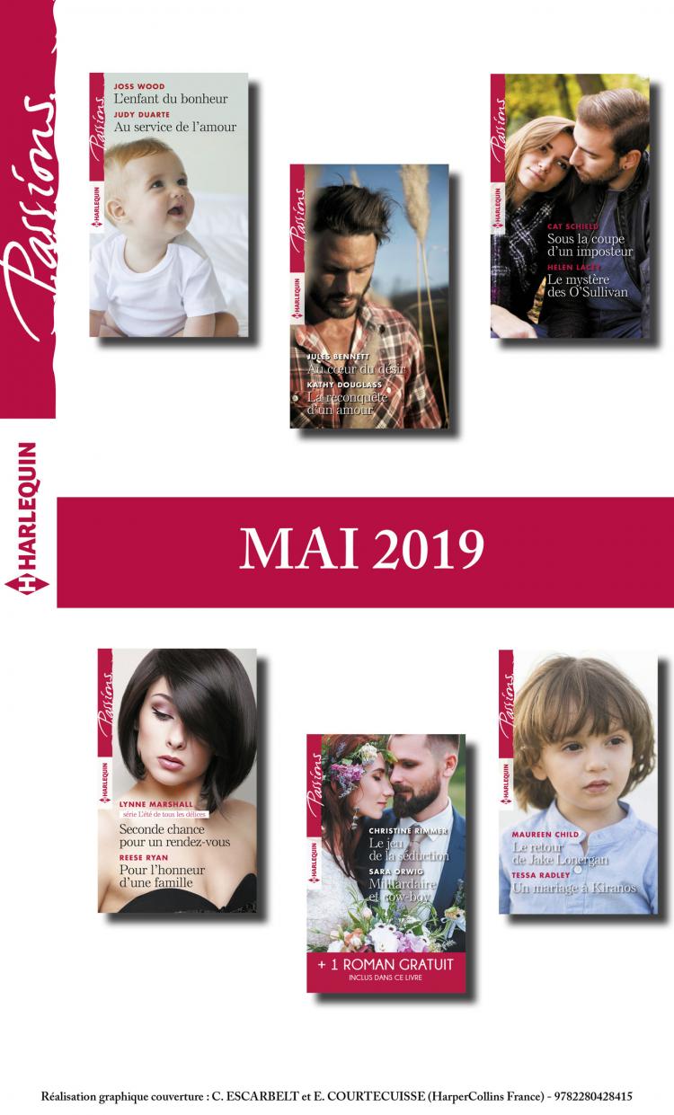 Pack mensuel Passions : 12 romans + 1 gratuit (mai 2019)