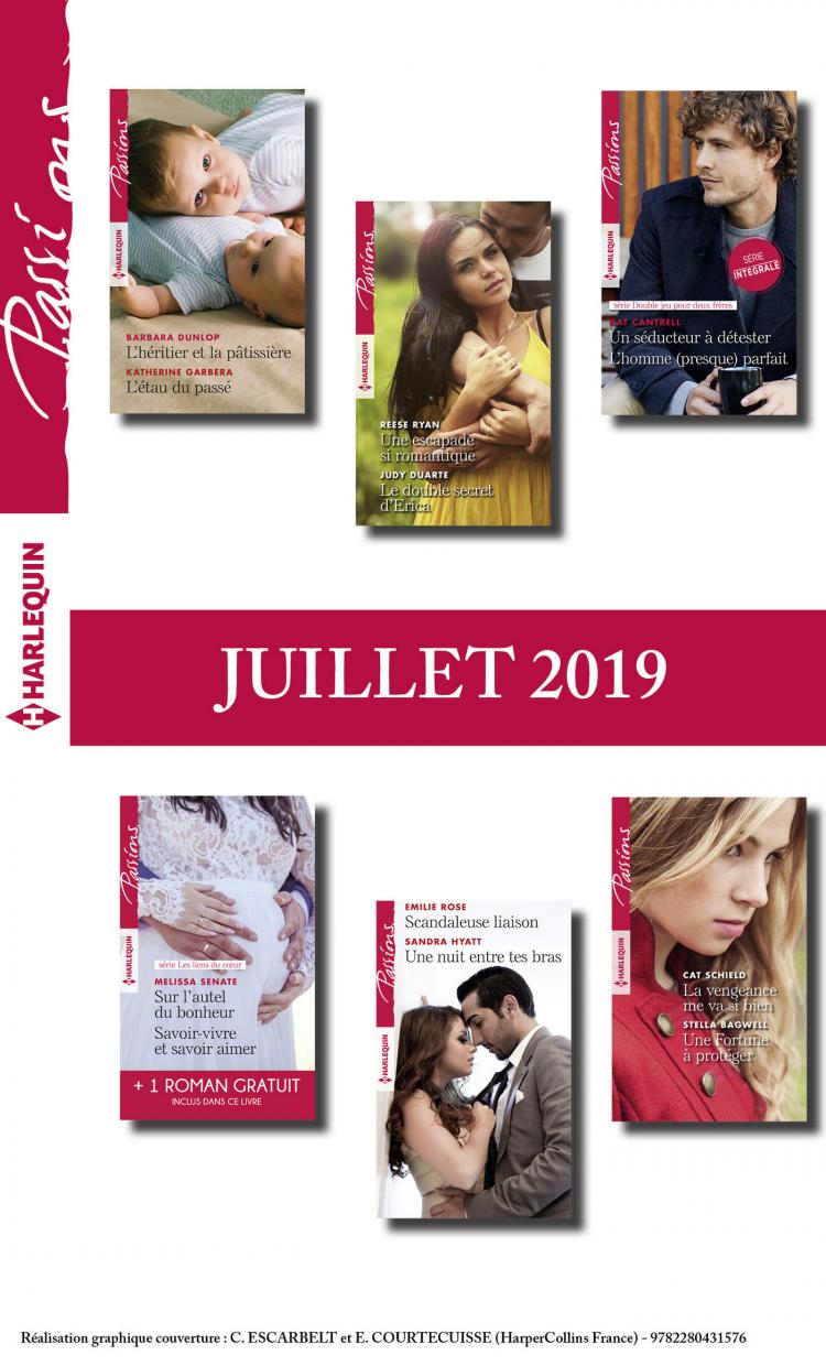 Pack mensuel Passions : 12 romans + 1 gratuit (juillet 2019)