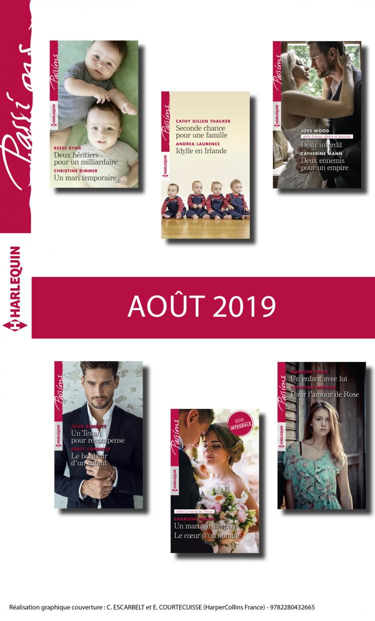 Pack mensuel Passions : 12 romans (août 2019)