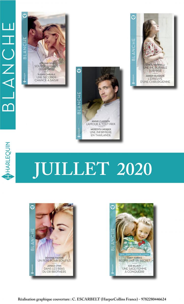 Pack mensuel Blanche : 10 romans (Juillet 2020)