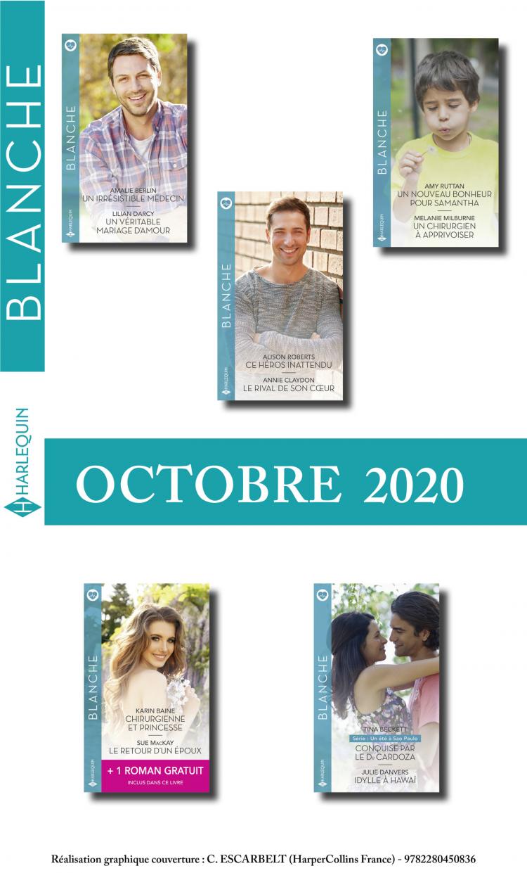 Pack mensuel Blanche : 10 romans + 1 gratuit (Octobre 2020)