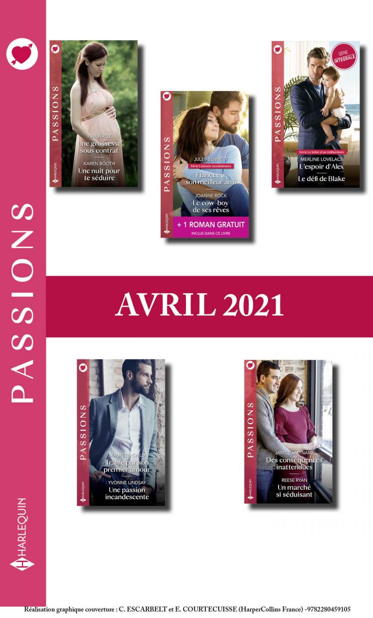 Packs mensuel Passions : 10 romans + 1 gratuit (Avril 2021)