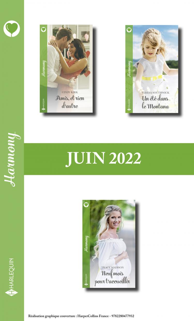 Pack mensuel Harmony - 3 romans (juin 2022)