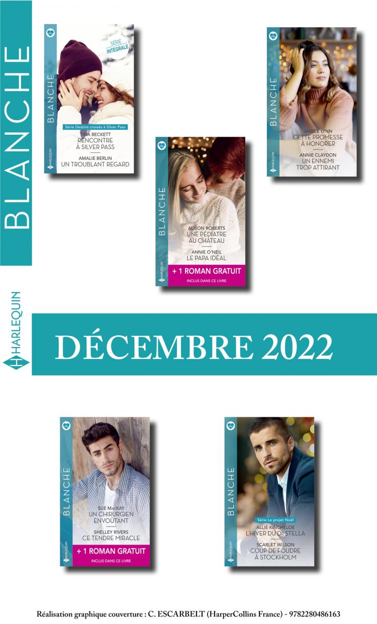 Pack mensuel Blanche - 10 romans + 2 titres gratuits (Décembre 2022)