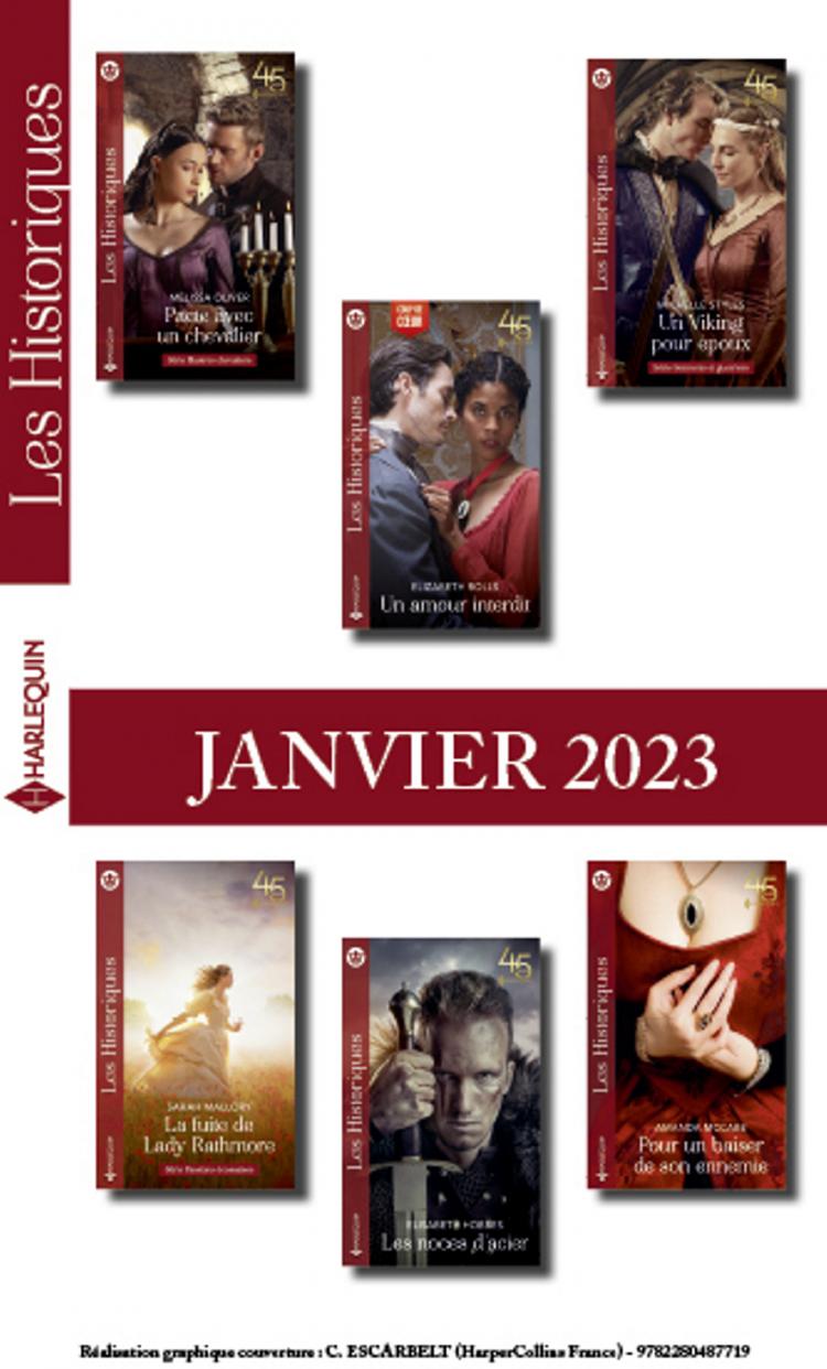Pack mensuel Les Historiques - 6 romans (Janvier 2023)