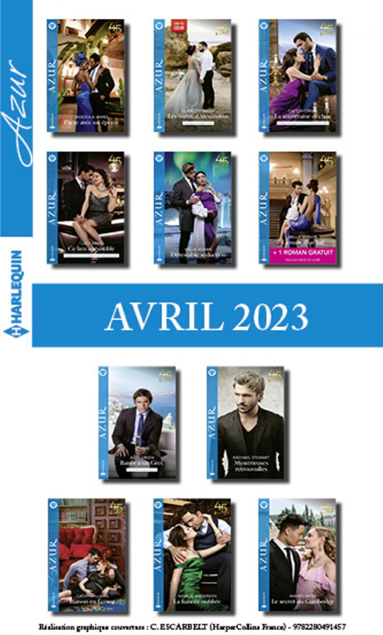 Pack mensuel Azur - 11 romans + 1 titre gratuit (Avril 2023)