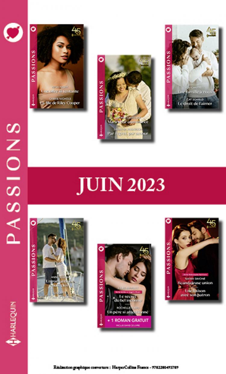 Pack mensuel Passions - 12 romans + 1 titre gratuit (Juin 2023)