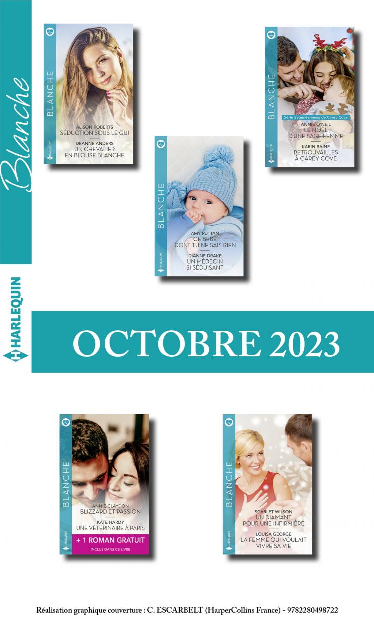 Pack mensuel Blanche - 10 romans + 1 titre gratuit (Octobre 2023)