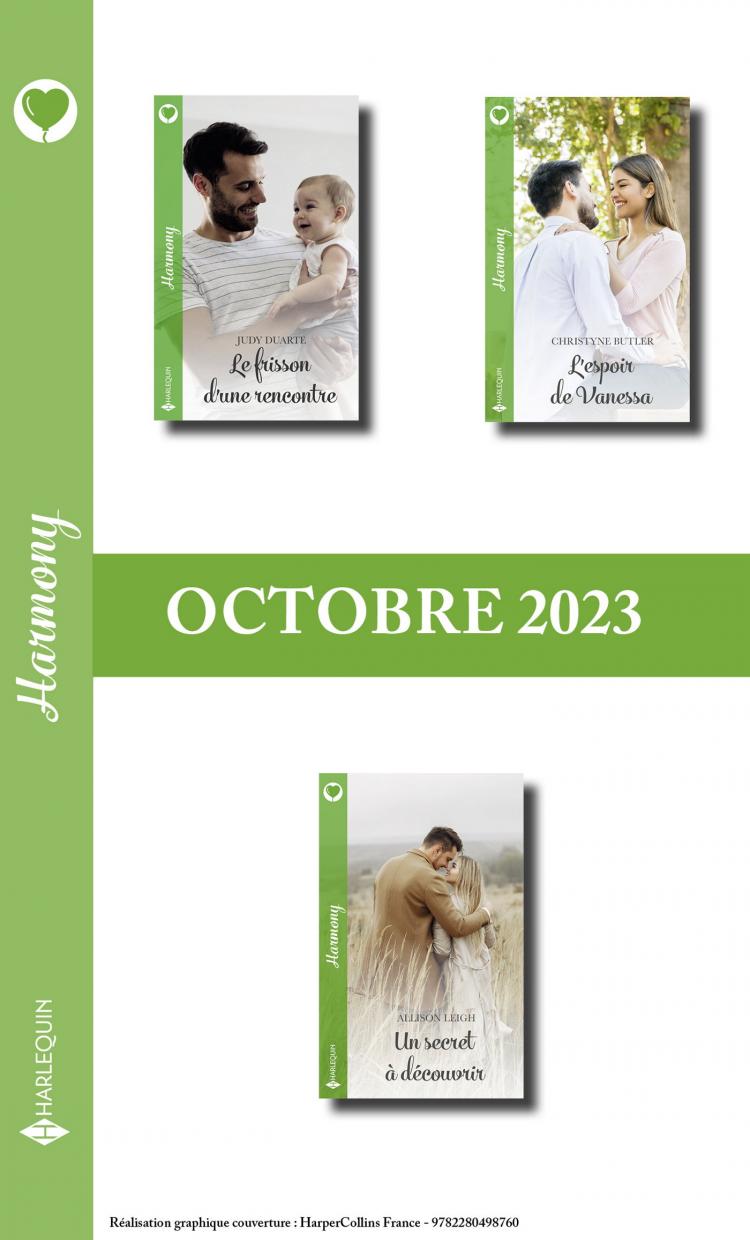 Pack mensuel Harmony - 3 romans (Octobre 2023)