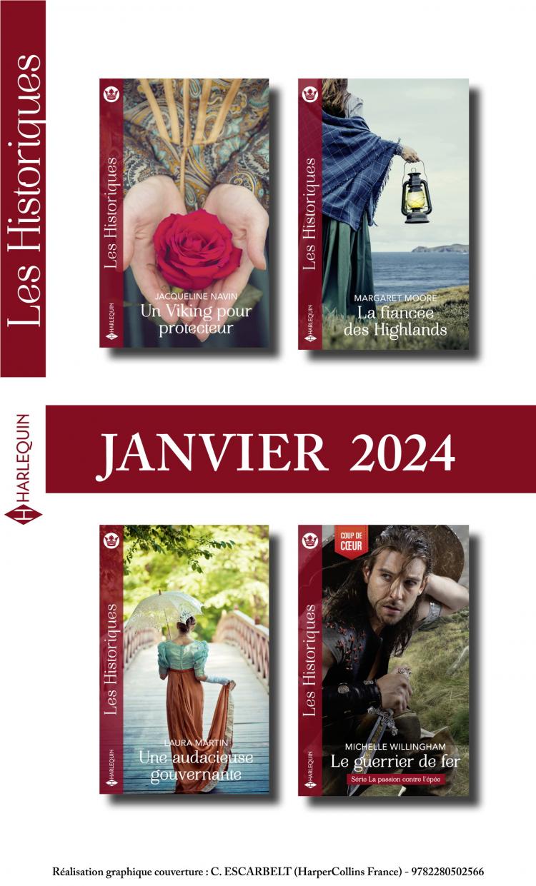 Pack mensuel Les Historiques - 4 romans (Janvier 2024)