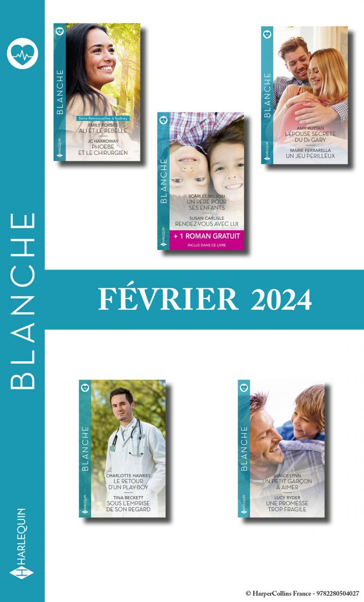 Pack mensuel Blanche - 10 romans + 1 titre gratuit (Février 2024)