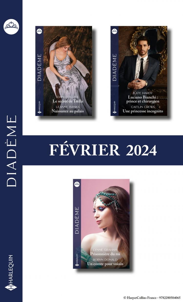 Pack mensuel Diadème - 6 romans (Février 2024)