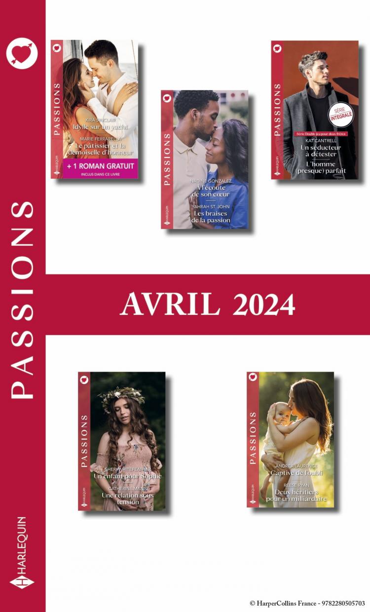 Pack mensuel Passions - 10 romans + 1 titre gratuit (Avril 2024)
