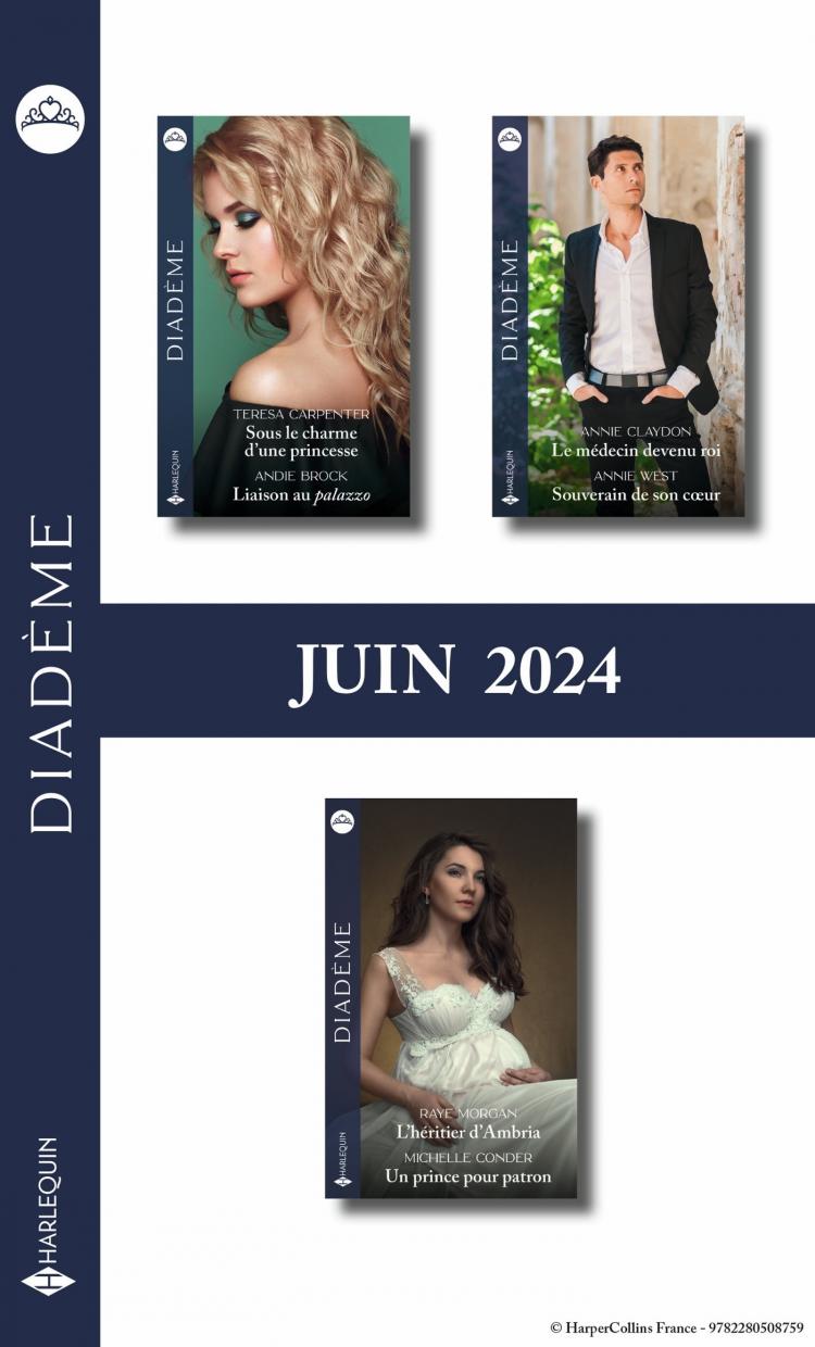 Pack mensuel Diadème - 6 romans (Juin 2024)