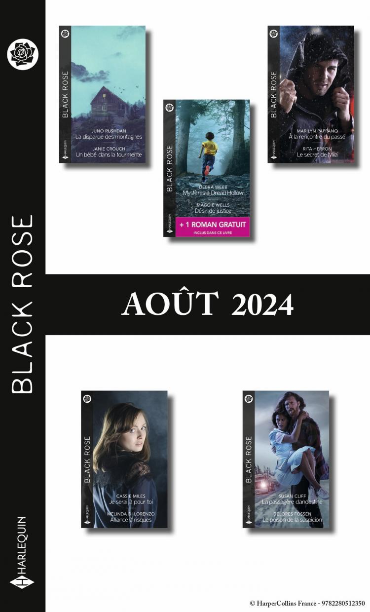 Pack mensuel Black Rose - 10 romans et 1 titre gratuit (Août 2024)