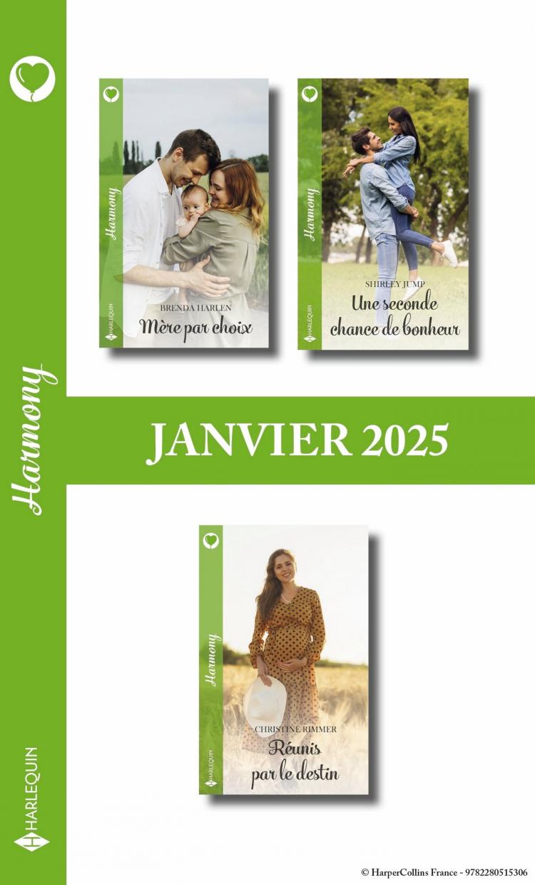 Pack mensuel Harmony - 3 romans (Janvier 2025)