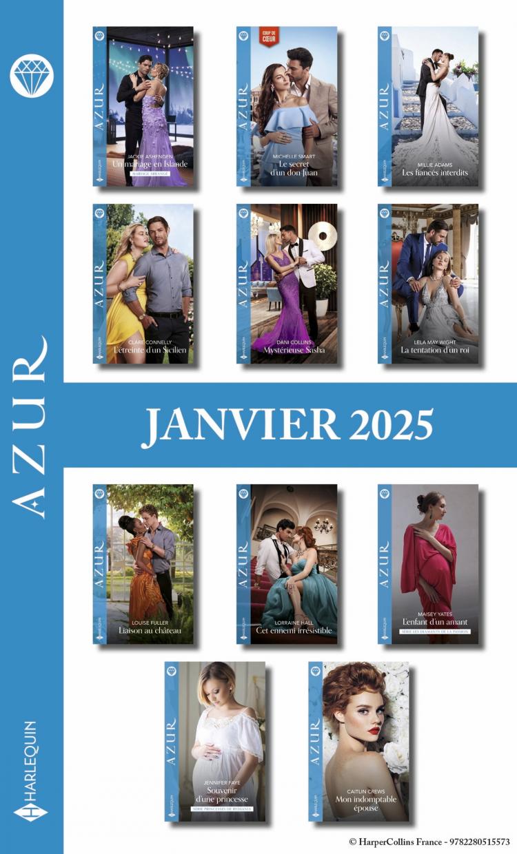Pack mensuel Azur - 11 romans (Janvier 2025)