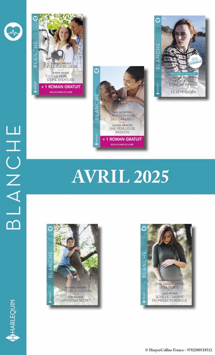Pack mensuel Blanche - 10 romans + 2 titres gratuits (Avril 2025)