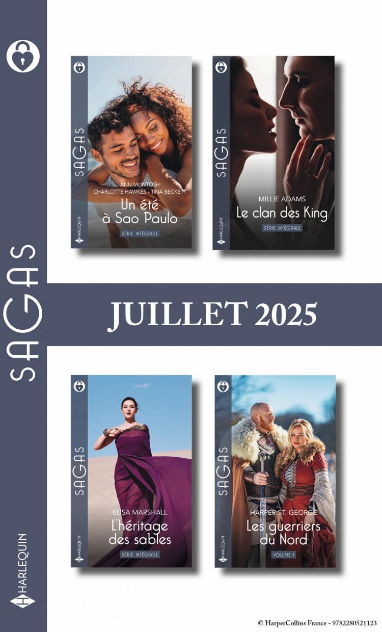 Pack mensuel Sagas - 12 romans (juillet 2025)