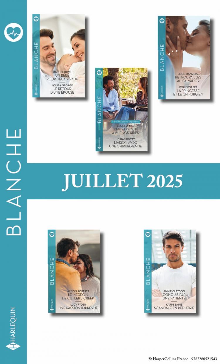 Pack mensuel Blanche - 10 romans ( Juillet 2025 )